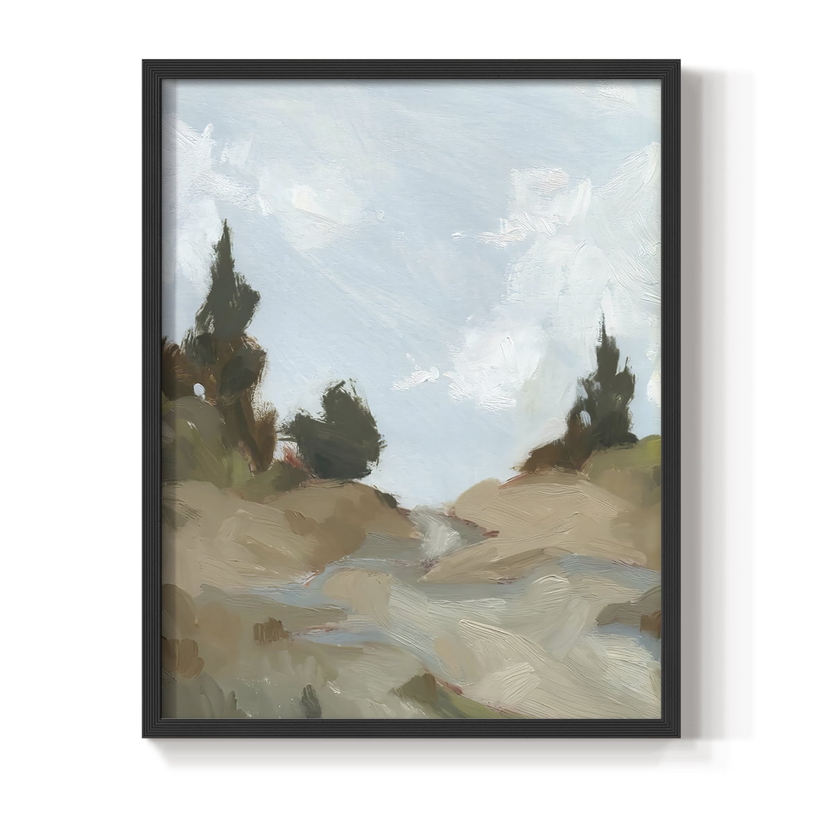 West Fork Hiking Trail I Framed Print in Black Solid Wood 22 x 28 Framed Print