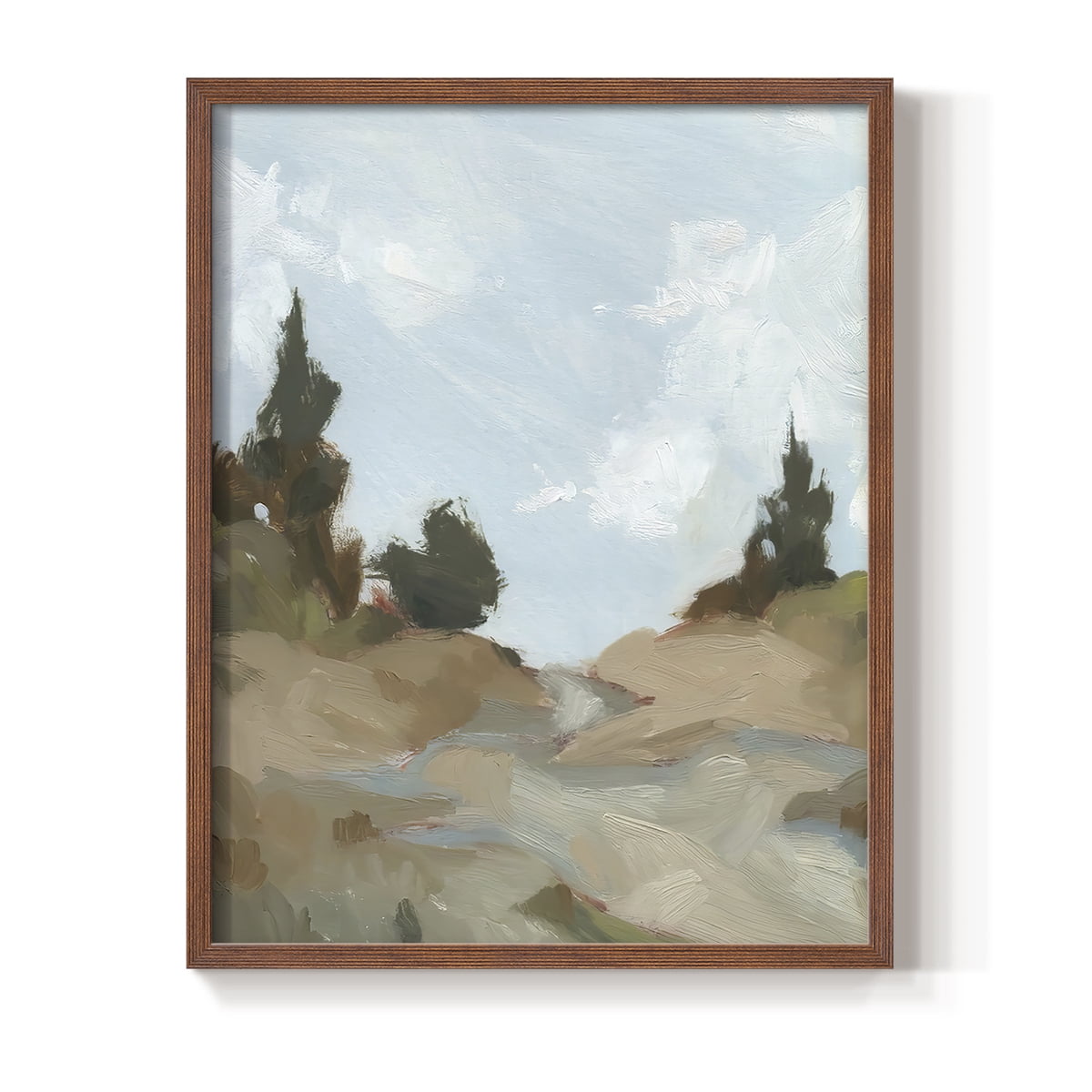 West Fork Hiking Trail I Framed Print in Brown Solid Wood 8 x 10 Framed Print