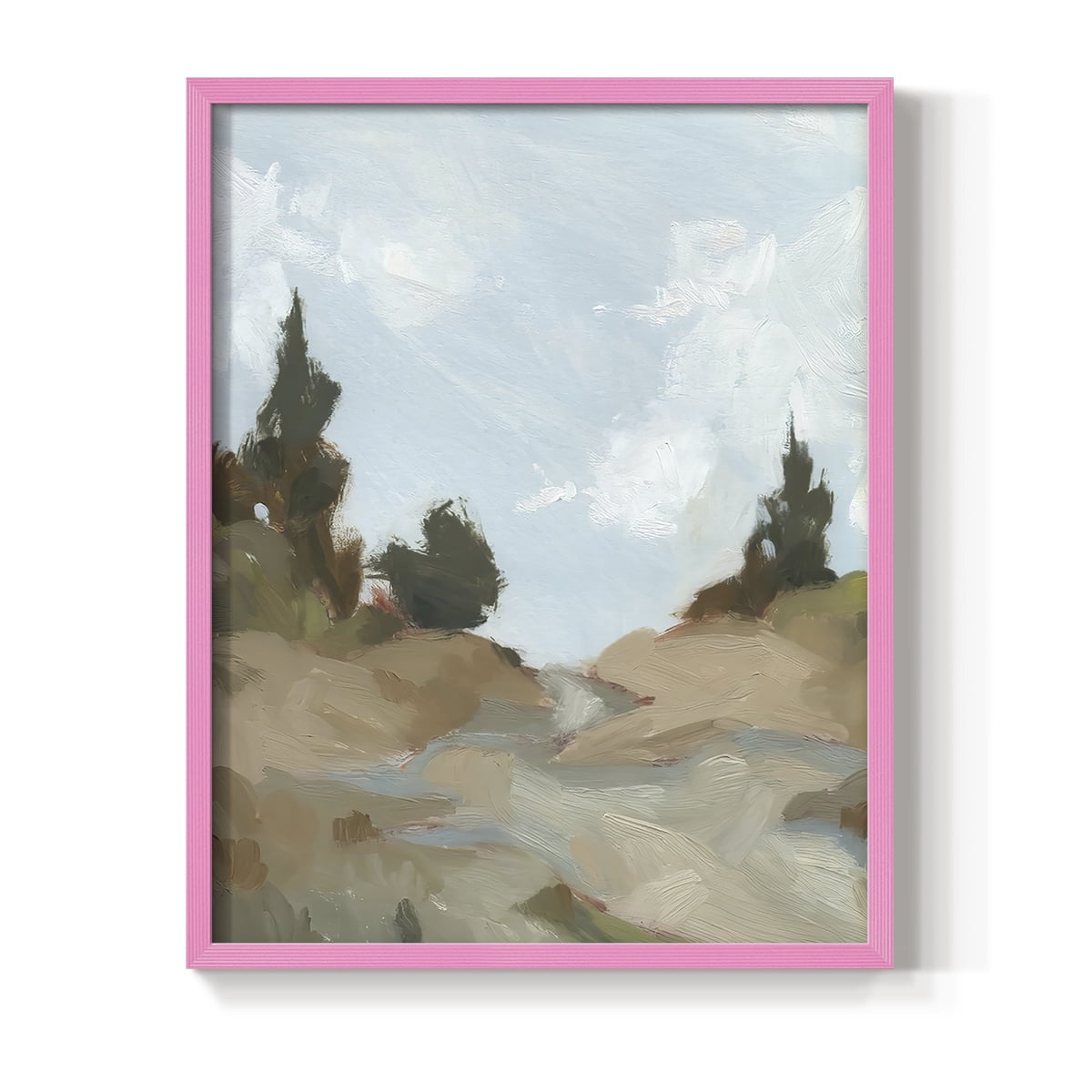 West Fork Hiking Trail I Framed Print in Pink Solid Wood 8 x 10 Framed Print