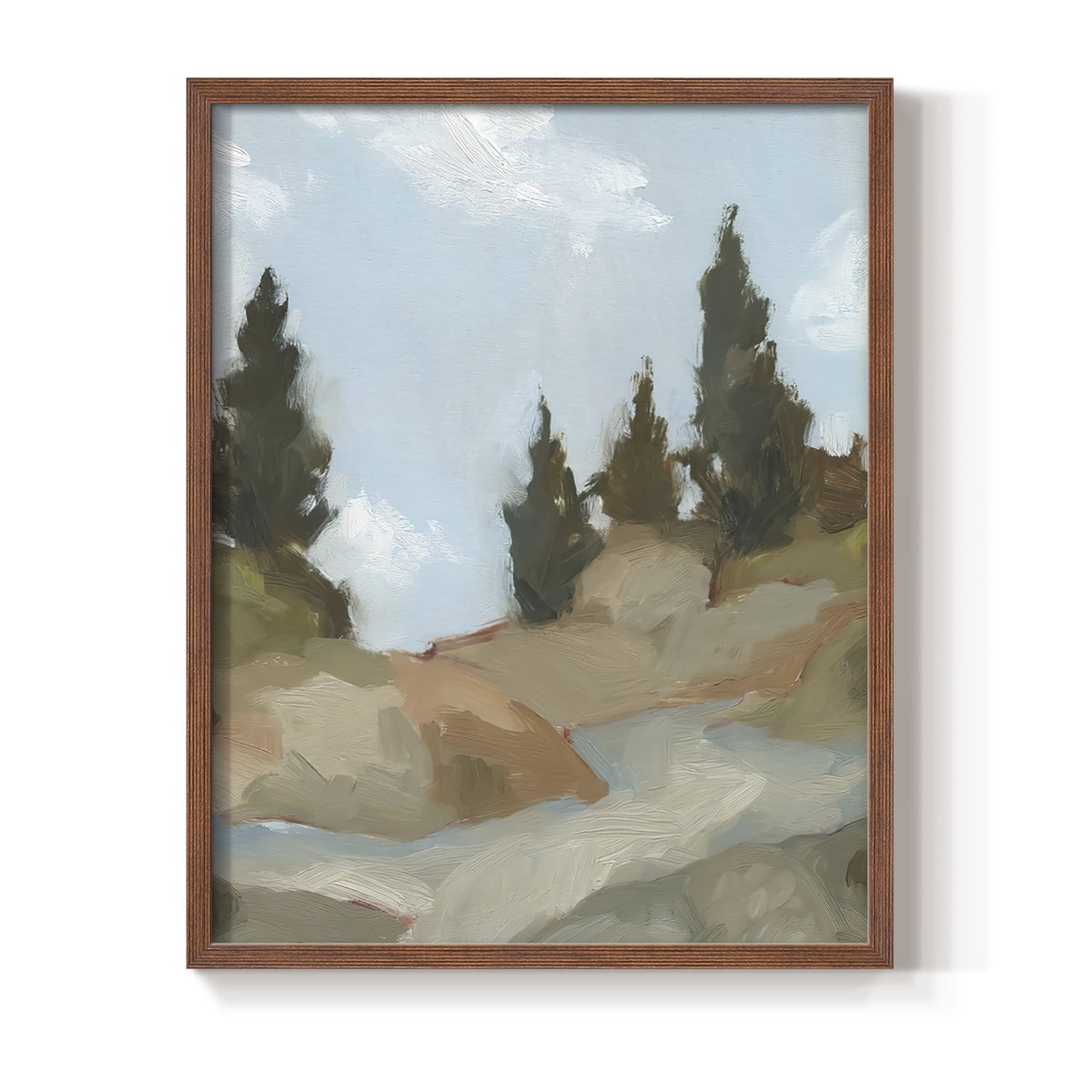 West Fork Hiking Trail II Framed Print in Brown Solid Wood 8 x 10 Framed Print