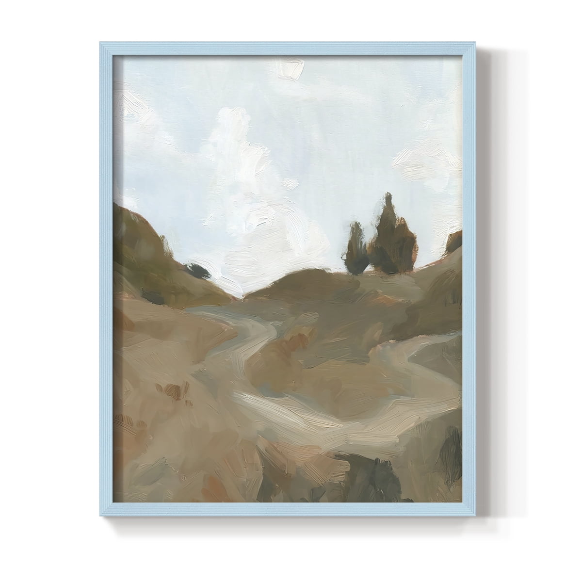 West Fork Hiking Trail III Framed Print in Blue Solid Wood 8 x 10 Framed Print