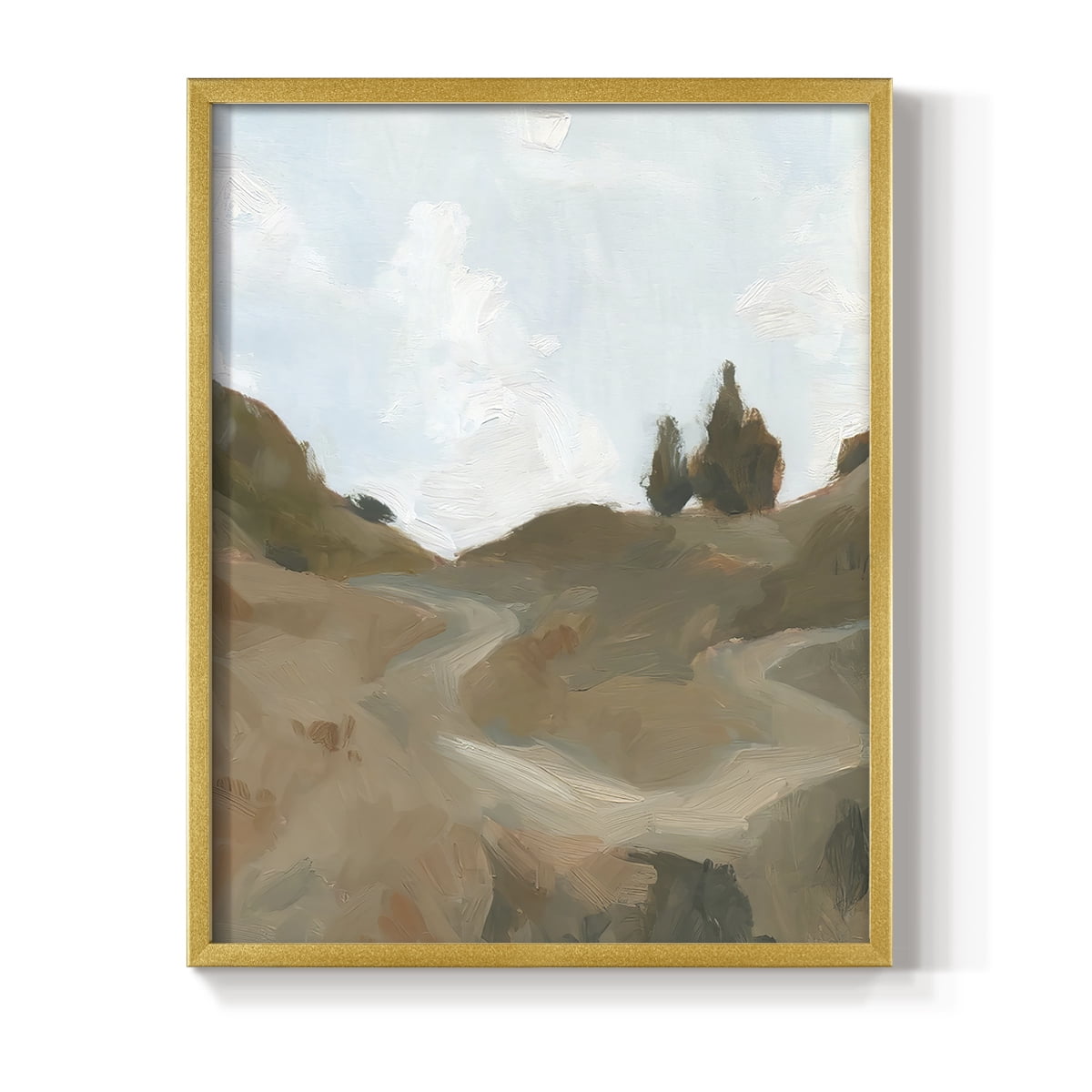 West Fork Hiking Trail III Framed Print in Gold Solid Wood 8 x 10 Framed Print