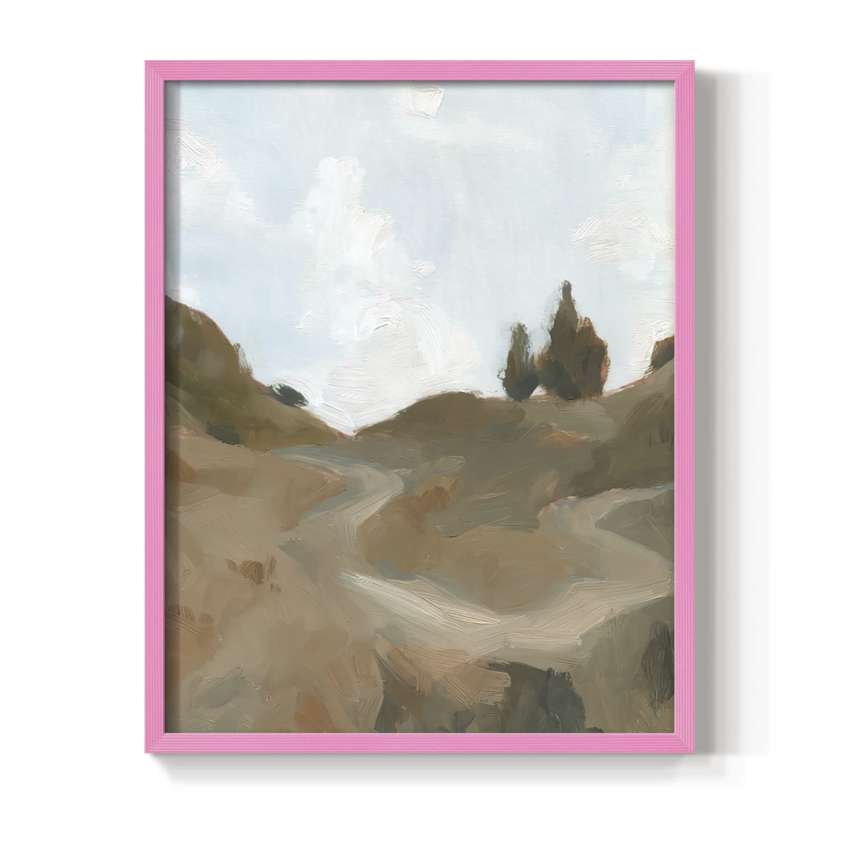 West Fork Hiking Trail III Framed Print in Pink Solid Wood 8 x 10 Framed Print