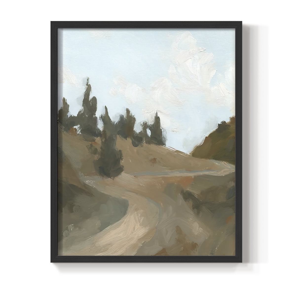 West Fork Hiking Trail IV Framed Print in Black Solid Wood 8 x 10 Framed Print