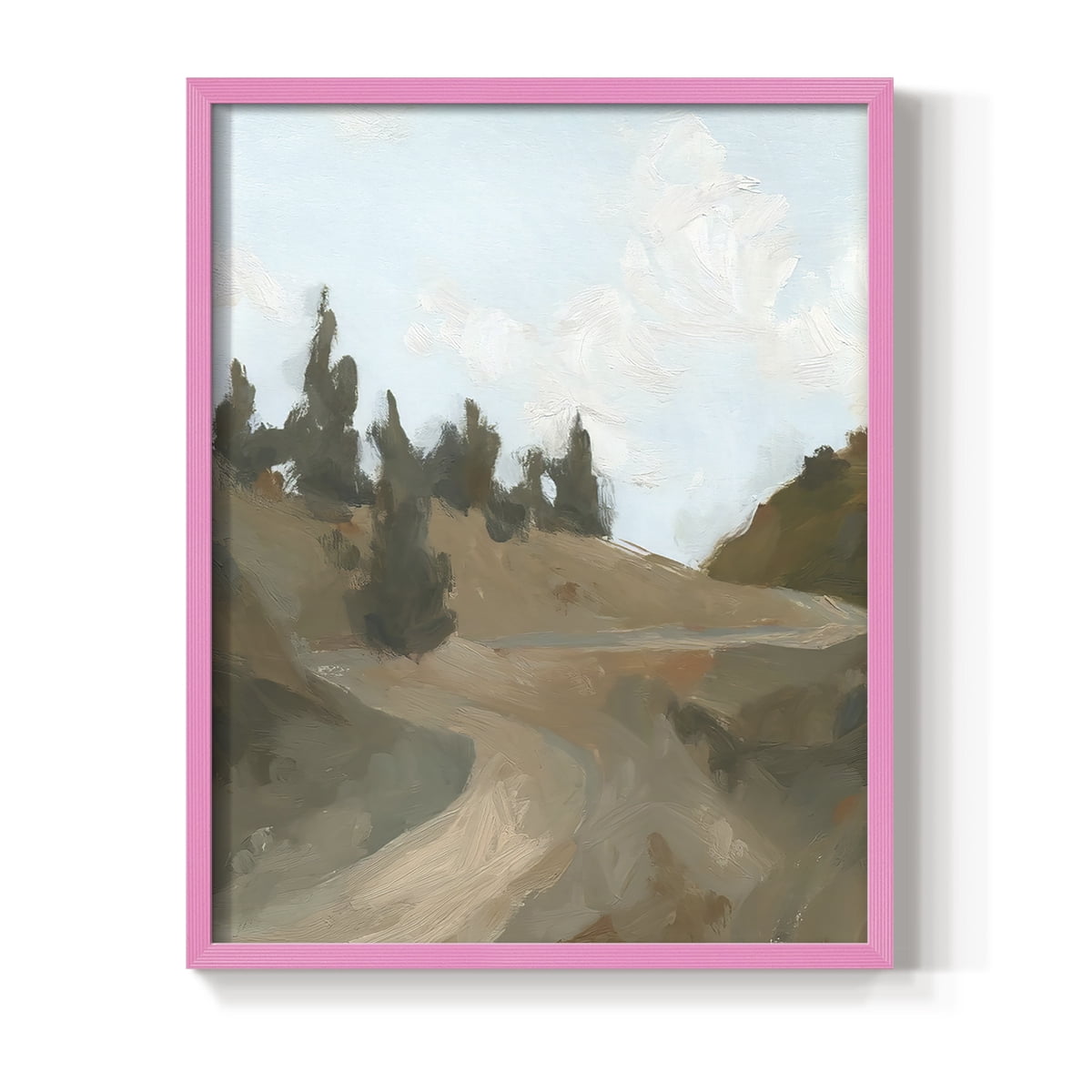 West Fork Hiking Trail IV Framed Print in Pink Solid Wood 8 x 10 Framed Print