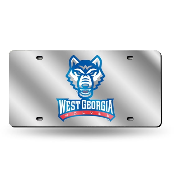 West Georgia NCAA Wolves Acrylic License Plate Laser Tag