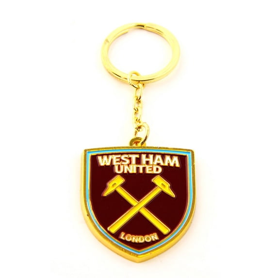 West Ham FC Official Metal Football/Soccer Crest Keyring