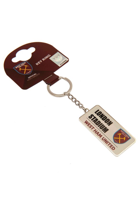 West Ham United FC Street Sign Key Chain