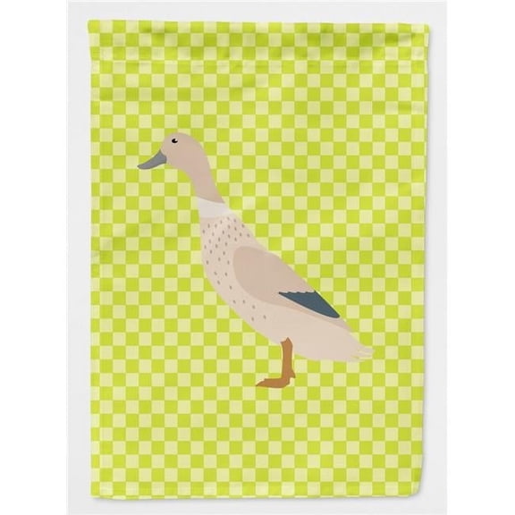 West Harlequin Duck Green Garden Flag Size