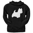 thumbnail image 1 of West Highland Terrier Silhouette Black Adult Pullover Hoodie, 1 of 1