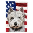 thumbnail image 1 of Carolines Treasures CK6755CHF West Highland White Terrier American Canvas House Size outdoor-flags, Multicolor, 1 of 4