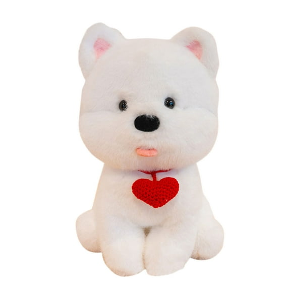 West Highland White Terrier Stuffed Animal, 10.2In Soft Westie Plush Toy, Cute Stuffed Animal Plushies, Great Birthday Christmas Valentine's Day Gifts for Kids Boys Girls, Comfortable Hugging Pillow