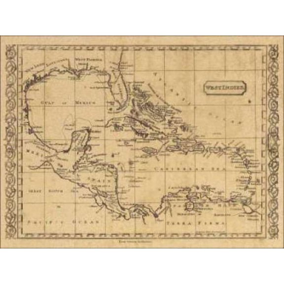 West Indies 1806 Poster Print by World Map (9 x 12)