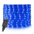thumbnail image 1 of West Ivory 108LEDs, 10ft Blue LED Rope Light, Connectable Outdoor Permanent Waterproof Accent Exterior Lighting, PVC Case, ETL Certified, for Holiday, Backyard Patio, Home Garden, Decorative, 1 of 9