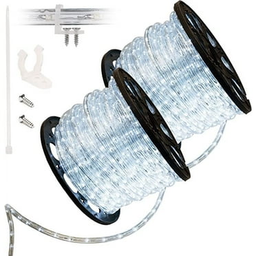 WYZworks 50 feet LED Rope Lighting (WARM WHITE) Blue, Green, Red, RGB ...