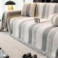 thumbnail image 1 of West Ivory - 71" x 102" Inch Chenille Couch Cover - Non Slip Furniture Protector, Anti-Scratch, Washable for Dog Cat Kids Soft Furniture Protector - Grey, 1 of 7