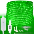 thumbnail image 1 of West Ivory 76LEDs, 10ft Green LED Rope Light, Connectable Outdoor Permanent Waterproof Accent Exterior Lighting, PVC Case, ETL Certified, Holiday, Backyard Patio, Home Garden, Decorative, 1 of 9