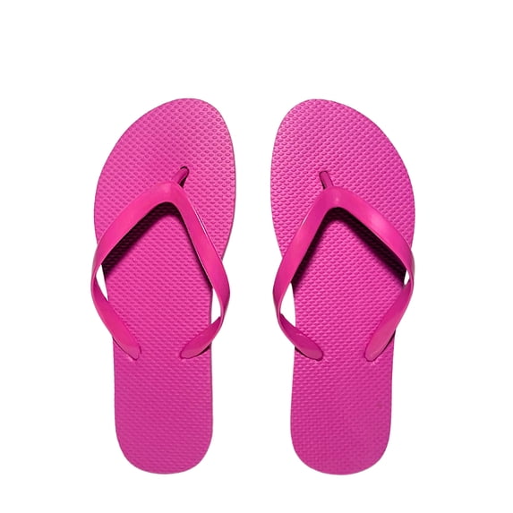West Loop Womens Pink Flip Flop Sandals - Medium