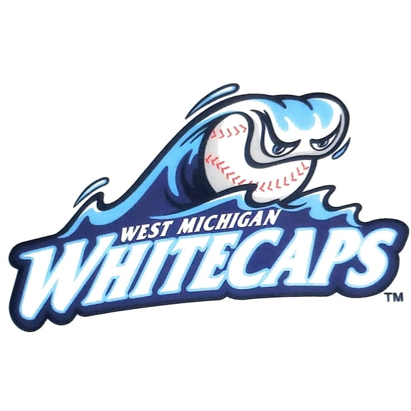 West Michigan Whitecaps 3 Inch Flat Static Cling Decal