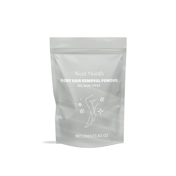 West&Month Body Hair Removal Powder, All Body Armpit Hair Arms Refreshing Gentle Clean Smooth Skin Hair Removal Powder