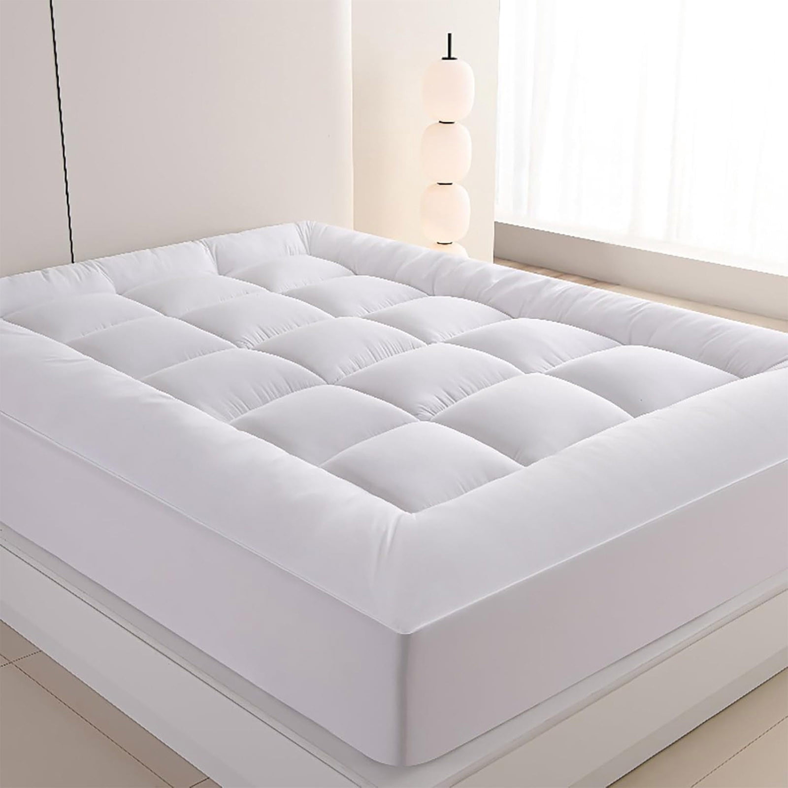 West Month Mattress Topper Full Size,Premium Quilted 1000Gsm Extra Thick Mattress Topper,Mattress Topper Full,Full Mattress Topper,Full Size Mattress Topper,Cooling Mattress Topper