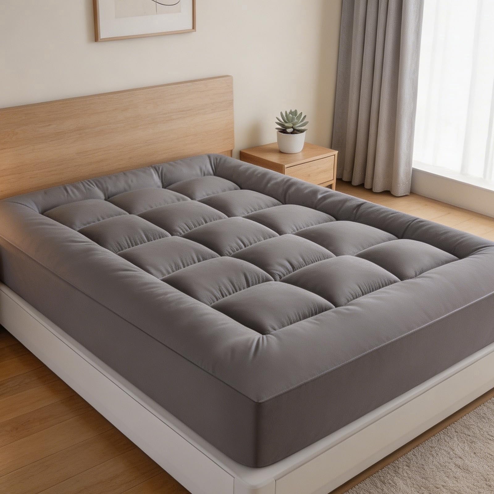 Mattress Topper Full Size,Premium Quilted 1000Gsm Extra Thick Mattress Topper,Mattress Topper Full Size,Mattress Topper Full Size Bed,Full Bed Mattress Topper,Mattress Pad