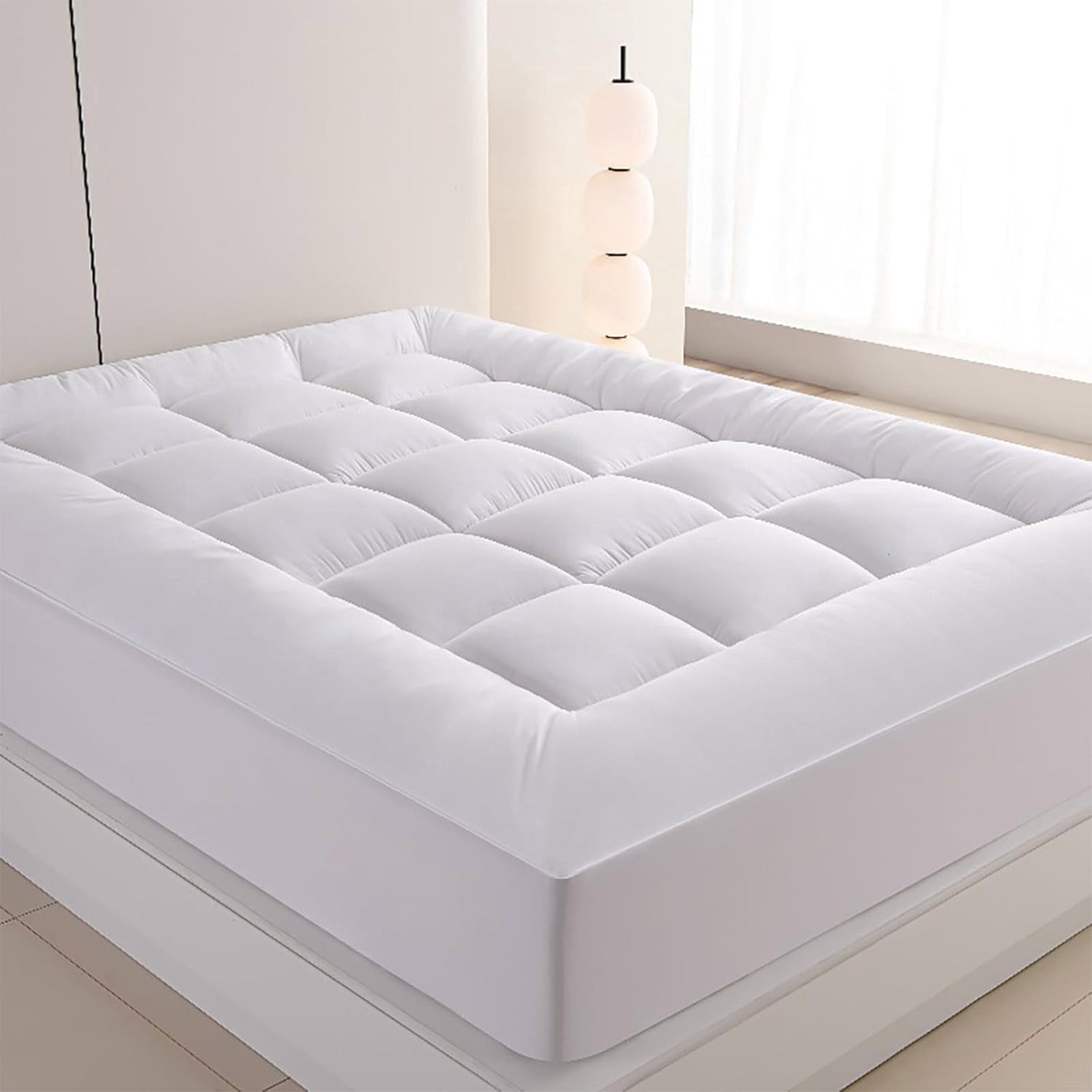 West Mattress Month Topper Queen Size,Premium Quilted 1000Gsm Extra Thick Mattress Topper,Queen Size Mattress Toppers,Bed Topper Queen,Westmonth Mattress Topper