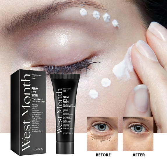 West Month Temporary Eye Tightener, Dilute Fine Lines Eye Bag Dark Circle Law Grain Crow's Feet Moisturize Eye Skin