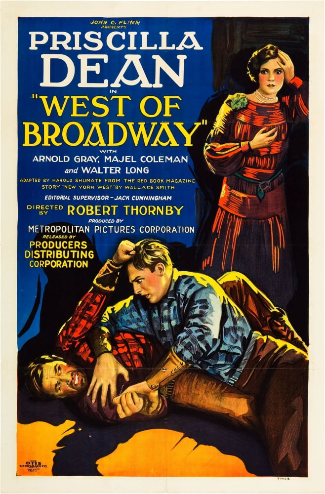 West Of Broadway Canvas Art - (11 x 17)