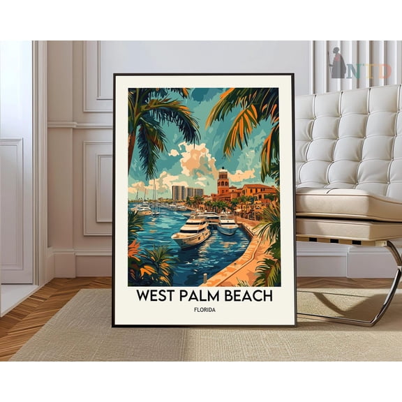 West Palm Beach Florida Poster Unframed Paper Print