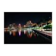 thumbnail image 1 of The West Palm Beach Skyline - West Palm Beach Florida Photography City Skyline Nightlife Tropical Architecture Palm Tree Unframed Wall Art Print 40 x 60 inches, 1 of 7
