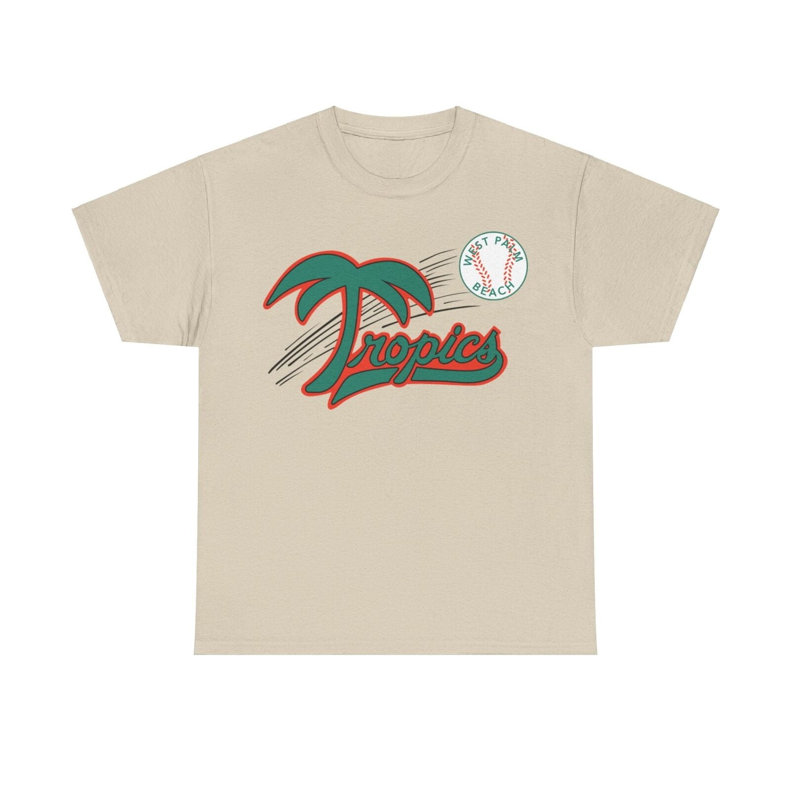 West Palm Beach Tropics Senior Nostalgic Retro Baseball Team Tshirt