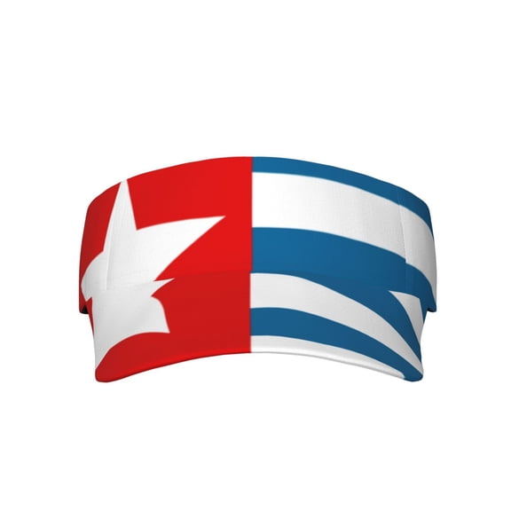 West Papua National Flag Sports Sun Visor Hats Adjustable Sun Visor Caps For Women And Men