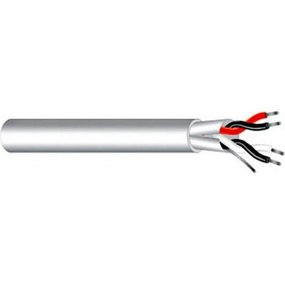 West Penn Wire WP-D252402GY0500 24AWG Shielded CMP Rated Serial Data & Control Low Capacitance Cable, 2 Pair