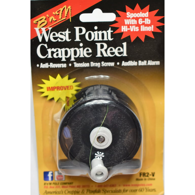 West Point Crappie Fishing Reel by B'n'M Pole Company 