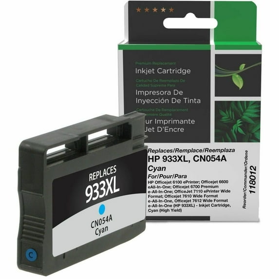 West Point Ink Cartridge, Alternative for HP CN054A, Cyan, Inkjet, High Yield, 825