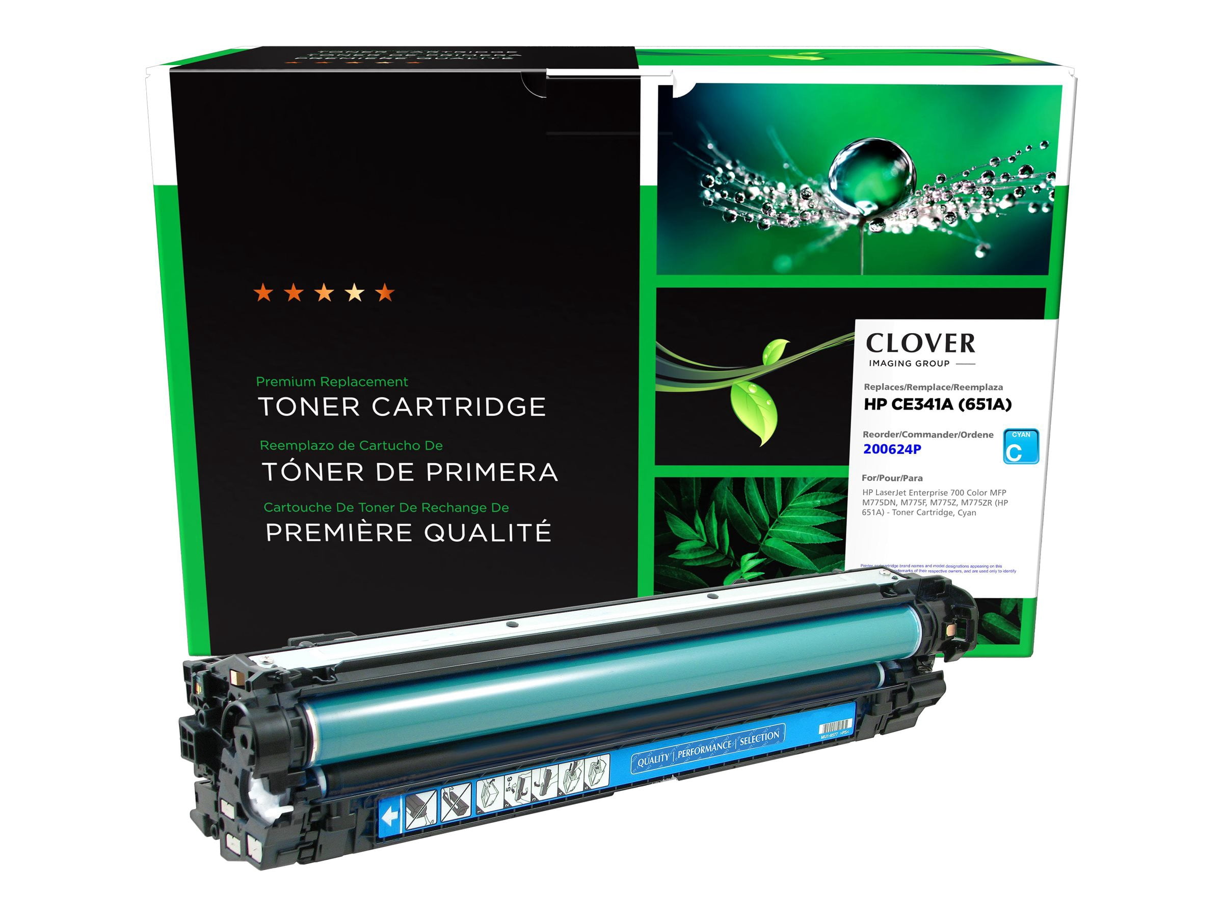 Clover Imaging Remanufactured Cyan Toner Cartridge for CE341A ( 651A)