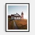 thumbnail image 1 of West Quoddy Head Light - Lubec Maine Photography Black Framed Wall Art Print 16 x 20 inches, 1 of 4