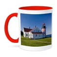 thumbnail image 1 of West Quoddy Head Lighthouse, Lubec, Maine - Us20 Jmo1278 - Jerry And Marcy Monkman, 11oz Two-Tone Red Mug, 1 of 7