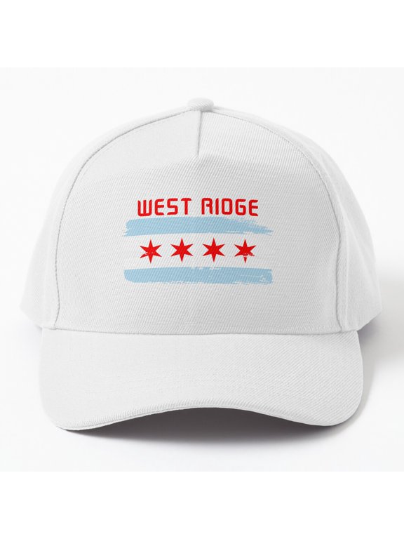 West Ridge Chicago Illinois Baseball Hat, City Neighborhood Travel Graphic Design, Classic Cap