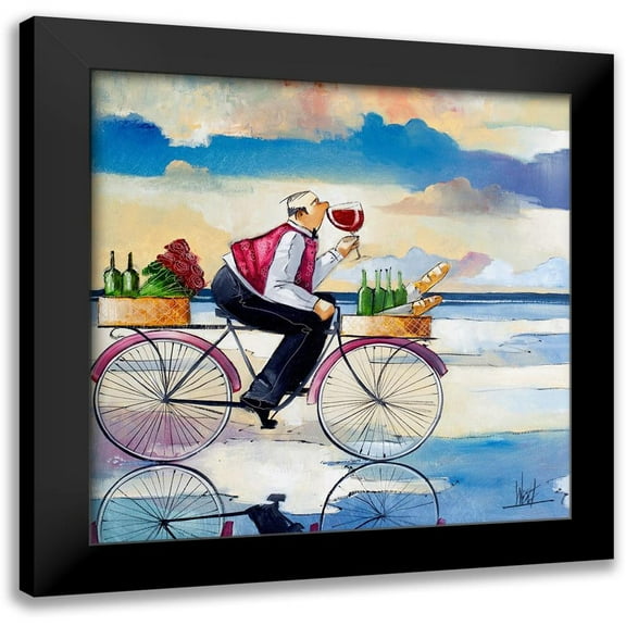 West, Ronald 12x12 Black Modern Framed Museum Art Print Titled - Stormy Brunch I