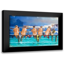 West, Ronald 14x11 Black Modern Framed Museum Art Print Titled - Wine on the Jetty