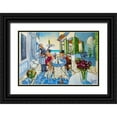 thumbnail image 1 of West, Ronald 14x11 Black Ornate Wood Framed with Double Matting Museum Art Print Titled - Lazy Afternoon, 1 of 4