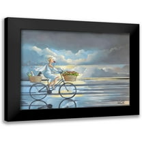 West, Ronald 14x12 Black Modern Framed Museum Art Print Titled - The Girl in the White Dress