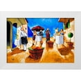 thumbnail image 1 of West, Ronald 24x17 White Modern Wood Framed Museum Art Print Titled - Lunch at Penini, 1 of 4