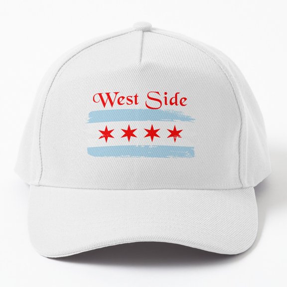 West Side Chicago Illinois Baseball Cap, Urban Neighborhood Graphic Design, Classic Hat