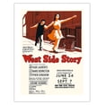 thumbnail image 1 of West Side Story - Starring Natalie Wood and Richard Beymer - New York Theater Lincoln Center - Vintage Theater Poster c.1960s - Bamboo Fine Art 290gsm Paper (Unframed) 17x22in, 1 of 4