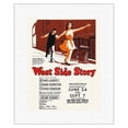 thumbnail image 1 of West Side Story - Starring Natalie Wood and Richard Beymer - New York Theater Lincoln Center - Vintage Theater Poster c.1960s - Fine Art Rolled Canvas Print 11in x 14in, 1 of 4