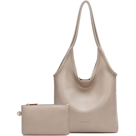 West Slouchy Hobo Bags for Women Soft Designer Shoulder Purses Ladies Top Handle Handbag