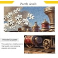thumbnail image 1 of West Steam Train Jigsaw Puzzle, 500 Pieces Paper Wood Composite Material Zigsaw with Storage Bag and Reference Picture Easy to Solve Family Game Creative Gift for Friends Parents Grandparents, 1 of 6
